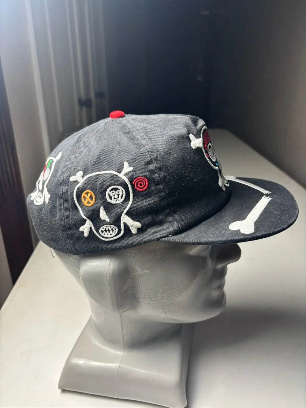 New Supreme Supreme × Clayton Patterson Skulls 5 Panel OS Black SS21